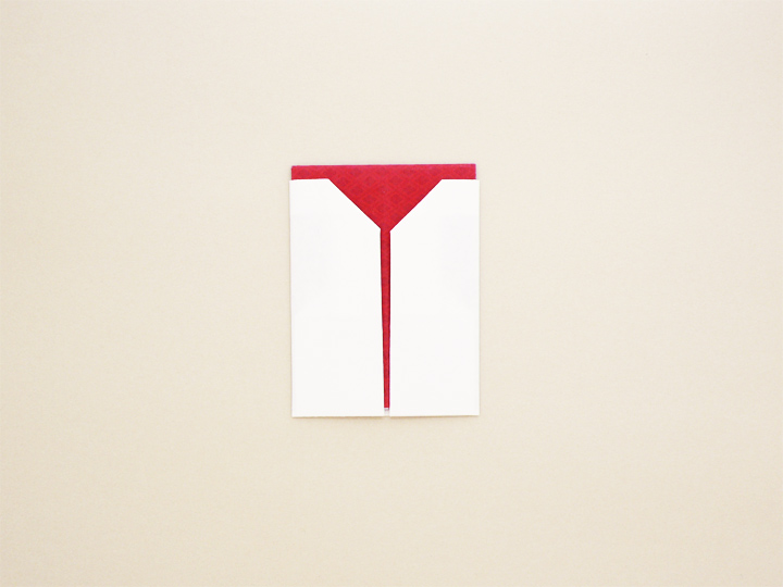 Ａ４折形（おりかた） : 菱ぽち - 3