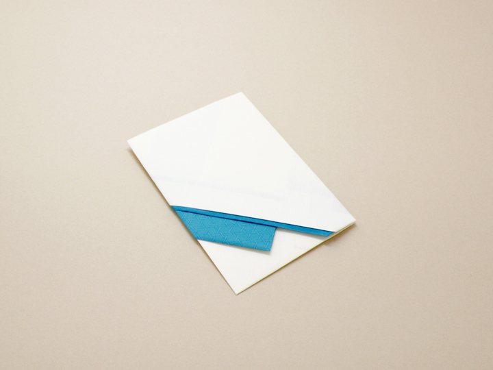 Ａ４折形（おりかた） : 籠目ぽち - 1