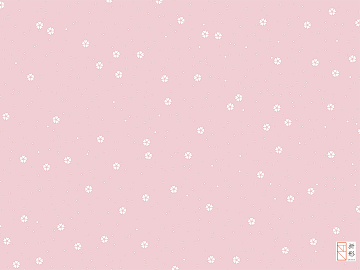 Ａ４折形（おりかた） : 霰に小桜 - 4