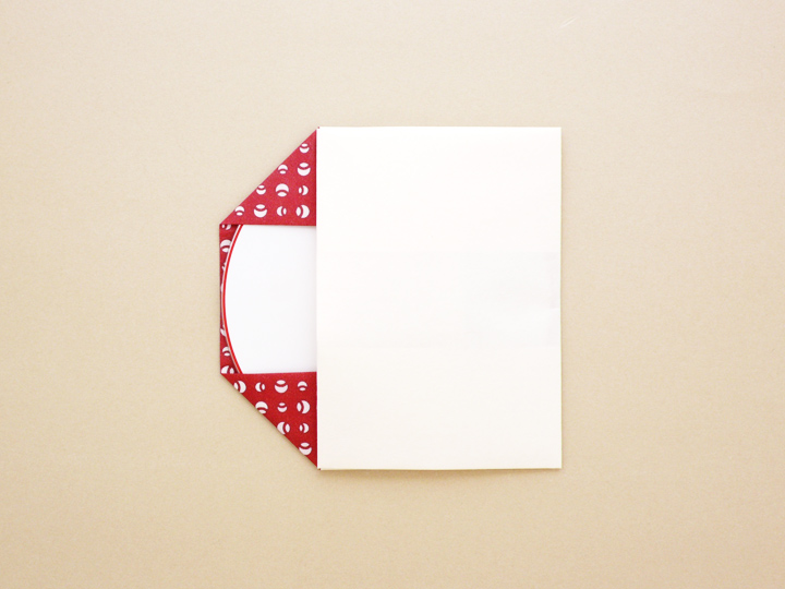 Ａ４折形（おりかた） : 比翼包み - 3