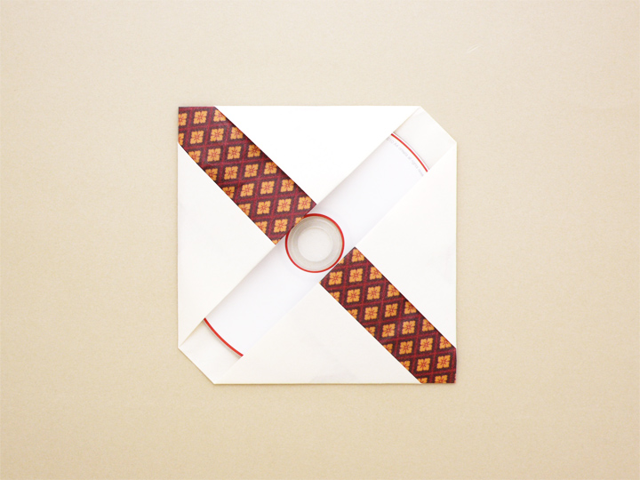 Ａ４折形（おりかた） : 違い包み - 3