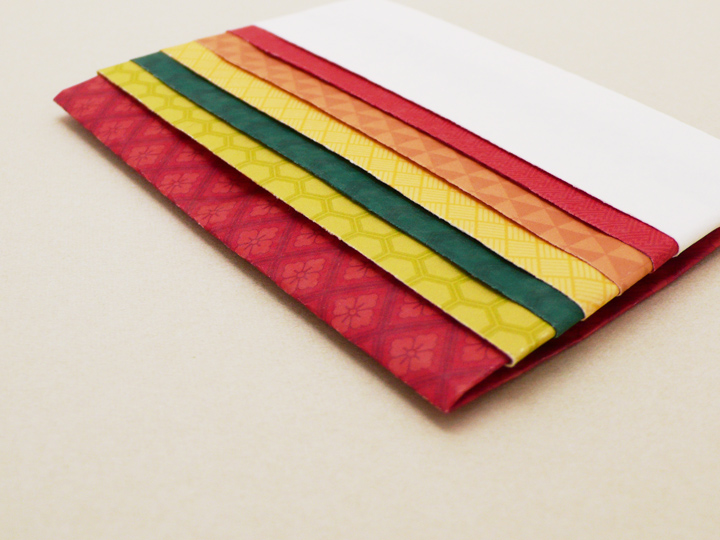 Ａ４折形（おりかた） : 襲ぽち・紅紅葉 - 2