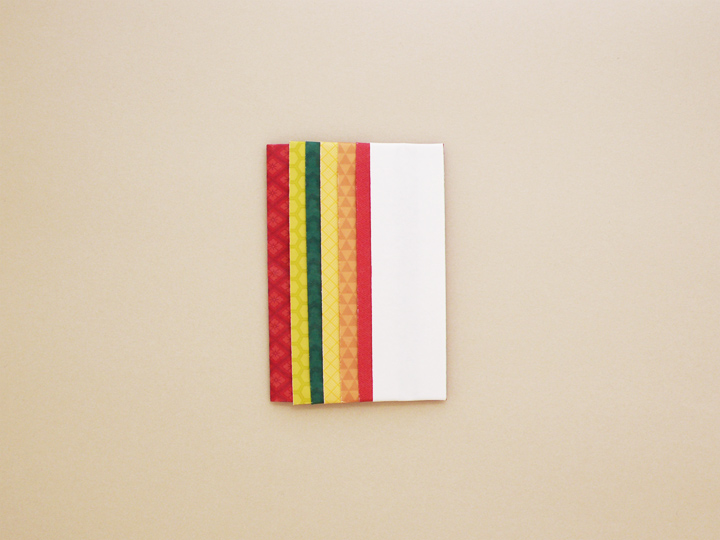 Ａ４折形（おりかた） : 襲ぽち・紅紅葉 - 3