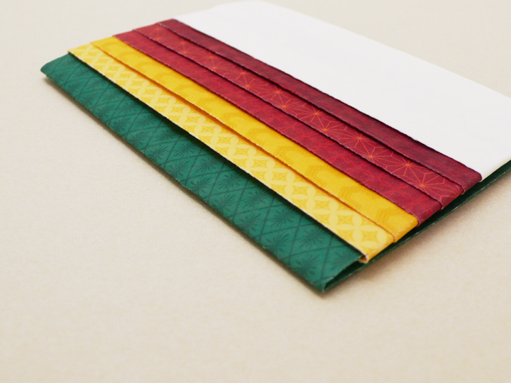 Ａ４折形（おりかた） : 襲ぽち・黄菊 - 2