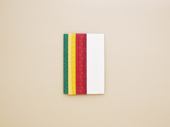 Ａ４折形（おりかた） : 襲ぽち・黄菊 - 3