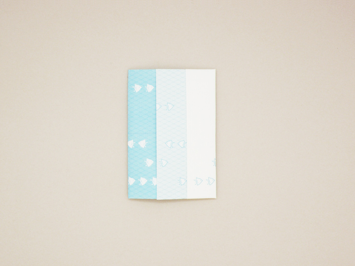 Ａ４折形（おりかた） : 千鳥ぽち - 3