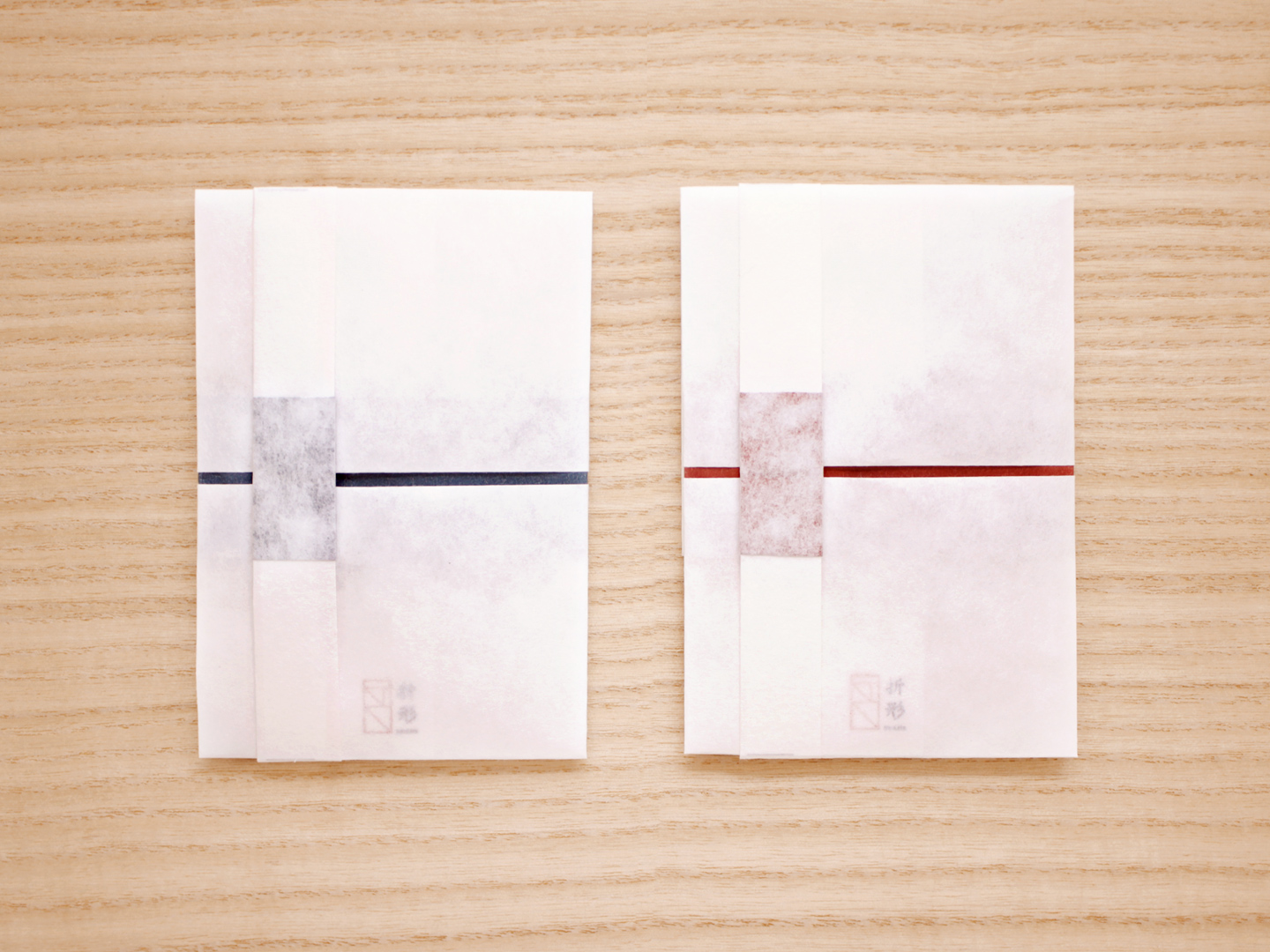 Ａ４折形（おりかた） : 細ぽち・一条 - 1